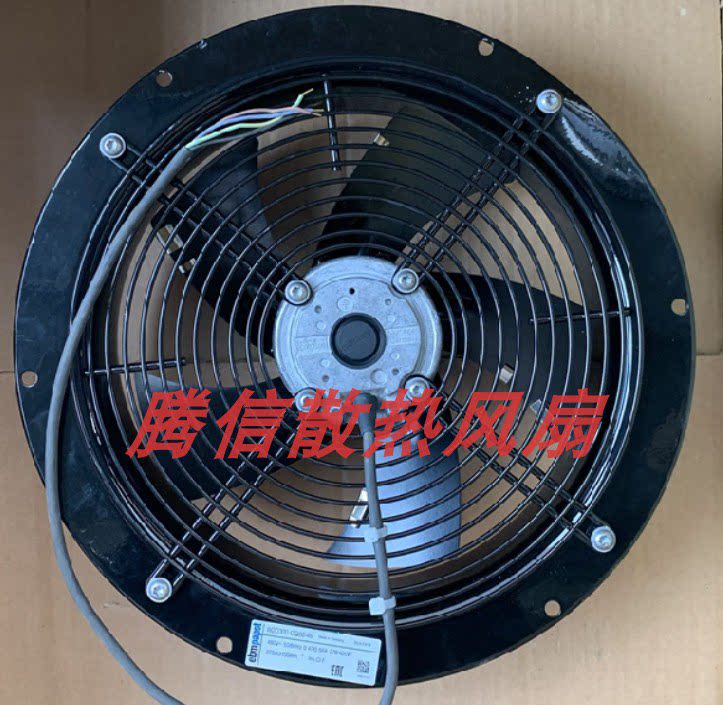 德国工业风机W2D300-CQ08-46 480V 270/400W外转子散热风机全铁