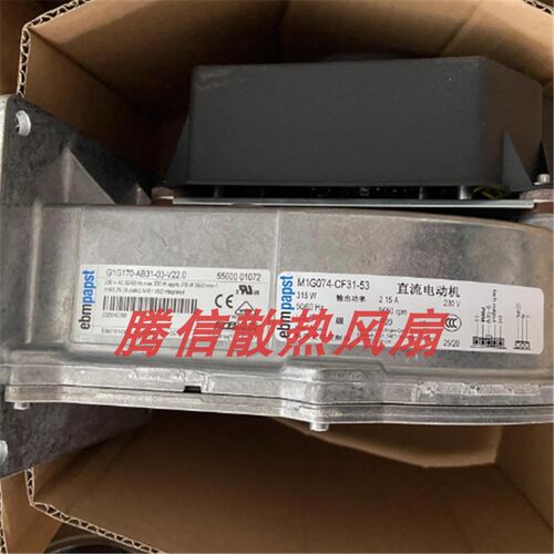 G1G170-AB31-03 德国ebmpapst 燃气锅炉风机 230V 315W 离心风机