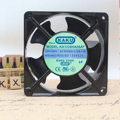 台湾卡固KAKU 12038散热风扇 KA1238HA2SAT 220V 12厘米卡固风扇