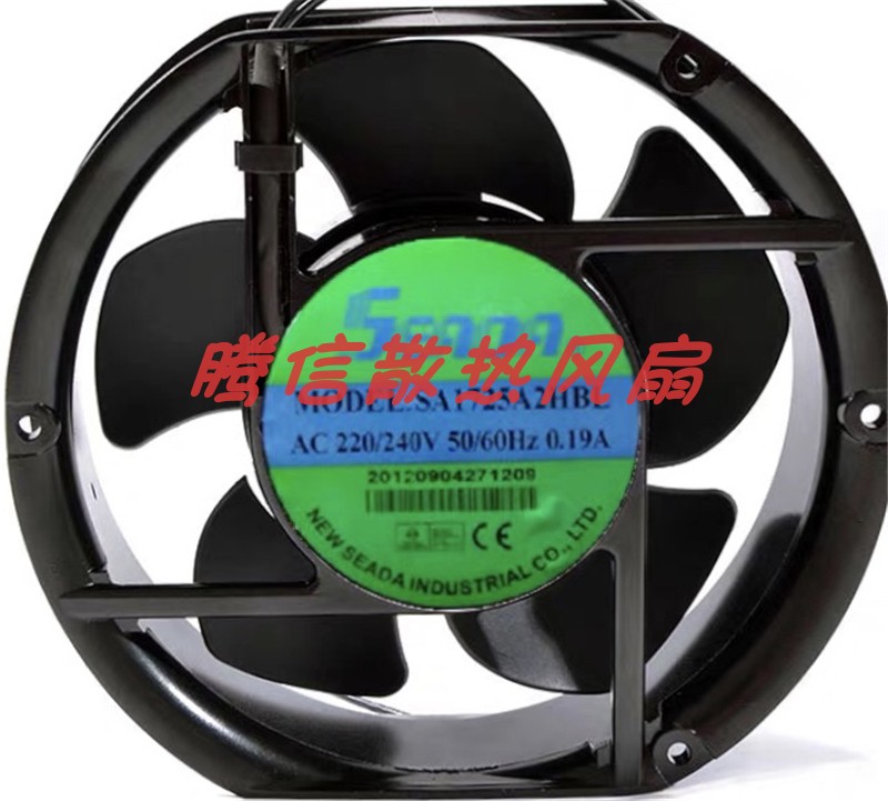 全新原装SEADA控制柜风扇SA1725A2 HBL 220V工控机柜专用轴流风扇