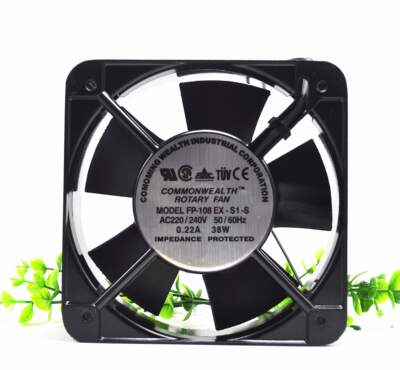 三协15CM 15050 38W 220V 轴流风机 机柜散热风扇FP-108EX-S1-S/B