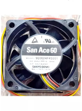 三洋SanAce60 9G0624P4SD008 24V 0.34A 6025设备散热风扇