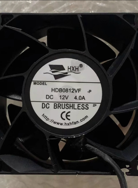 原装 HXH HDB0812VF-P 12V 4.0A 高转速新能源充电桩散热风扇
