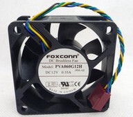 富士康 6025 PVA060G12H 12V 0.35A 6CM 4线机箱电源散热设备风扇