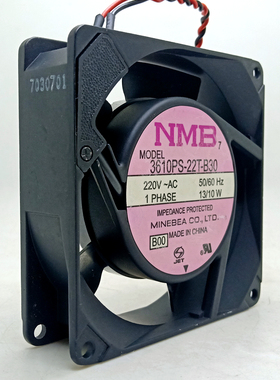 NMB 3610PS-22T-B30 9225 220V双滚珠铝框9cm 9025工业机柜风扇