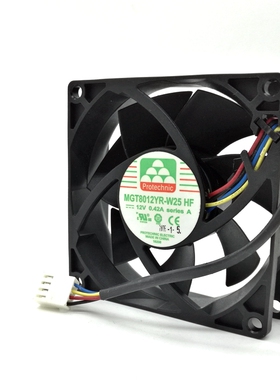 8025 12V  MGT8012YR-W25 电脑机箱CPU风扇8CM 调速 4针PWM超静音