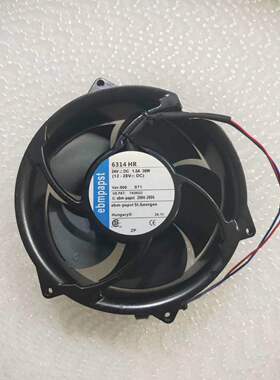 全新原装 德国ebmpapst 17CM 24V 36W 6314 HR ACS510变频器风扇