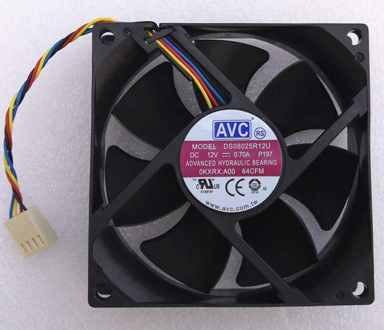 全新AVC 8CM机箱/CPU风扇 PWM温控 DS08025R12U 静音大风量 0.70