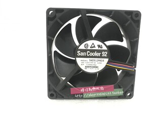 原装三洋 SAN COOLER风扇 9A0912M404 直流12V 0.12A 三线 sanyo