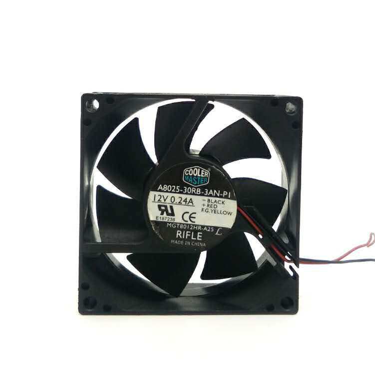 A8025-30RB-3AN-Pl冷酷至尊12V 0.24A 机箱风扇8CM厘米散热 大风
