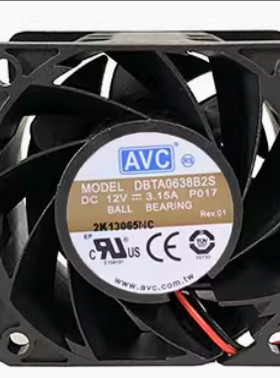 奇宏AVC  DBTA0638B2S 12V 3.15A 6CM 6038大风量4线散热风扇
