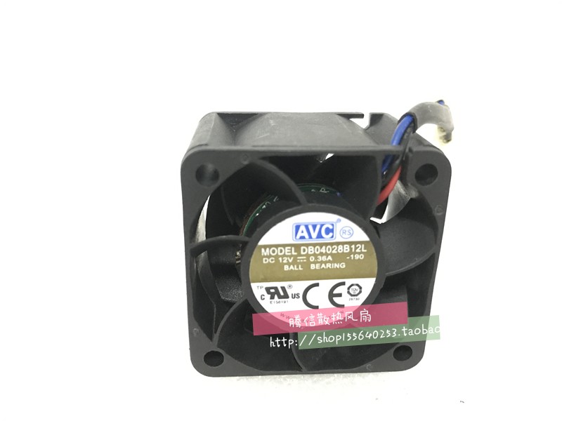 原装 AVC DB04028B12L 12V 0.36A 4cm 4028 散热风扇