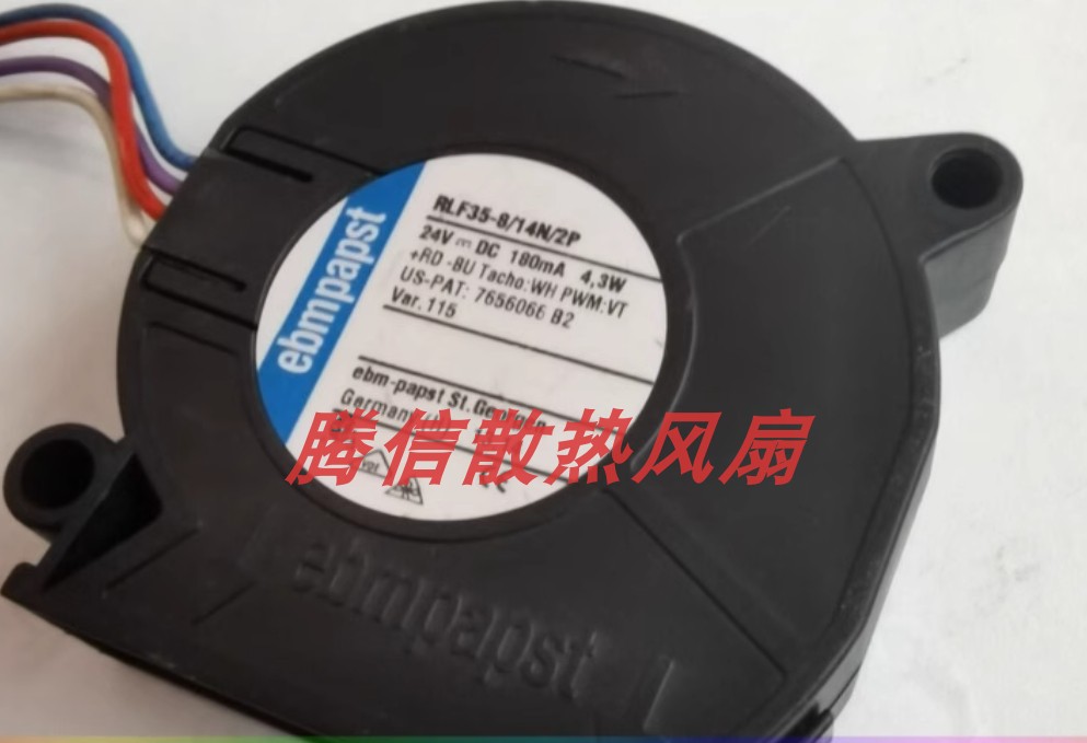 德国/ebmpapst RLF35-8/14N/2P 24V 4.3W 4线 鼓风机涡轮散热风扇