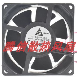 原装台达 AFB0824SHE 8038 24V 0.50A 8cm/厘米双滚珠 变频器风扇