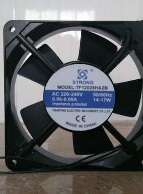 原装 TOPFAN 12CM 12025 TF1225HA2B 220-240V 0.10A 散热风机