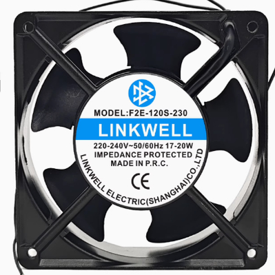 LINKWELL 12038 12CM F2E-120S/B-230 220V17W 机柜轴流散热风扇
