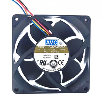 DATC0825B2G 原装AVC 12V 1.60A 8025 8CM 电源散热风扇