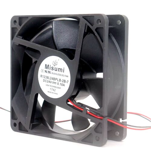 全新MiSUMi米思米 R1238L24BPLB-7/2B-7 24V 0.18A 12CM 散热风扇