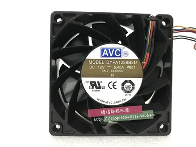 原装 AVC 12038 12V 5.4A 4线pwm调速 DYPA1238B2U 汽车暴力风扇