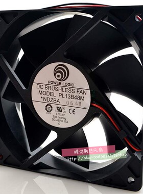 POWER LOGIC/源动力 PL13B48M 48V 0.17A 12038 12CM双珠散热风扇
