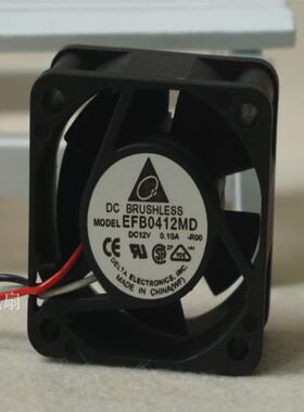 台达4020 EFB0412MD 12V 0.10A 4cm厘米滚珠交换机风扇40*40*20MM
