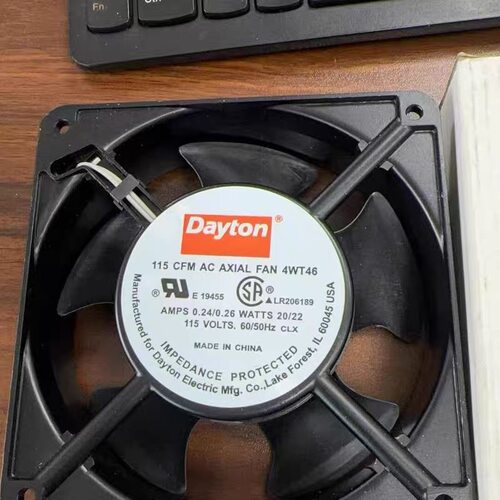 Dayton 4WT46 115V 0.24A 12CM 12038 机柜焊接散热风扇