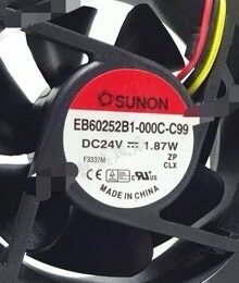 SUNON/建准6025 24V 1.87W EB60252B1-000C-C99 6CM变频器风扇
