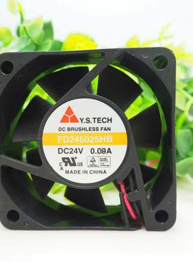 FD246025EB 原装元山 Y.S.TECH DC24V 0.21A 6cm变频器散热风扇