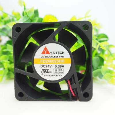 FD246025EB 原装元山 Y.S.TECH DC24V 0.21A 6cm变频器散热风扇