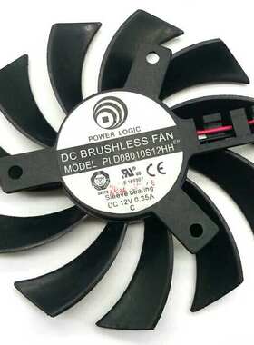 微星R5750暴雪R6750 R6770 MD1GD5显卡风扇 PLD08010S12HH 12V