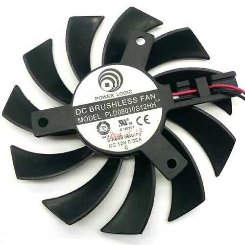 微星R5750暴雪R6750 R6770 MD1GD5显卡风扇 PLD08010S12HH 12V