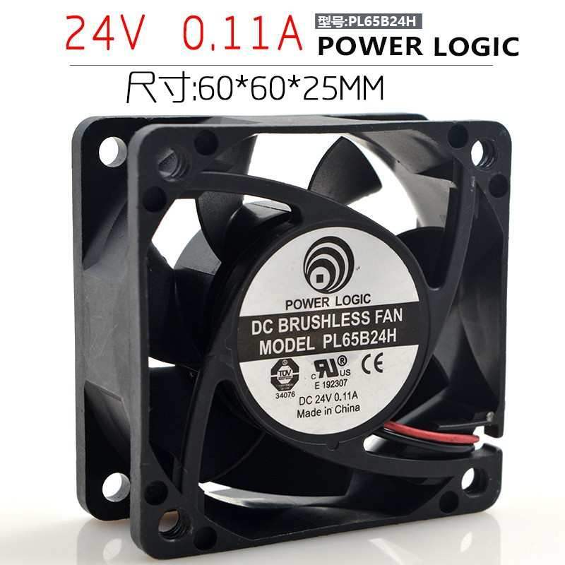 动力POWER LOGIC PL65B24H 6025 24V 0.13A 雕刻机复印机风扇