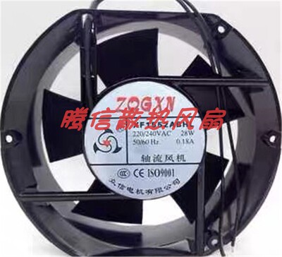 众信轴流风机XF1552ABHL XF1552ASHL排风扇17251 AC 220V滚珠铜线