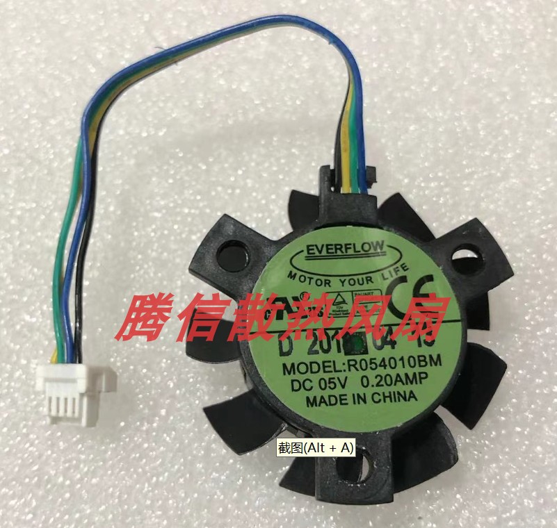 EVERFLOW R054010BM 4CM 5V 0.20 4010 双滚珠显卡散热风扇