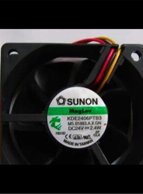 KDE2406PTB3 24V 2.4W原装建准SUNON 60*60*25三线测速变频器风扇