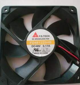 正品台湾元 山FD481225HB 12CM 12025 48V 0.17A 两线