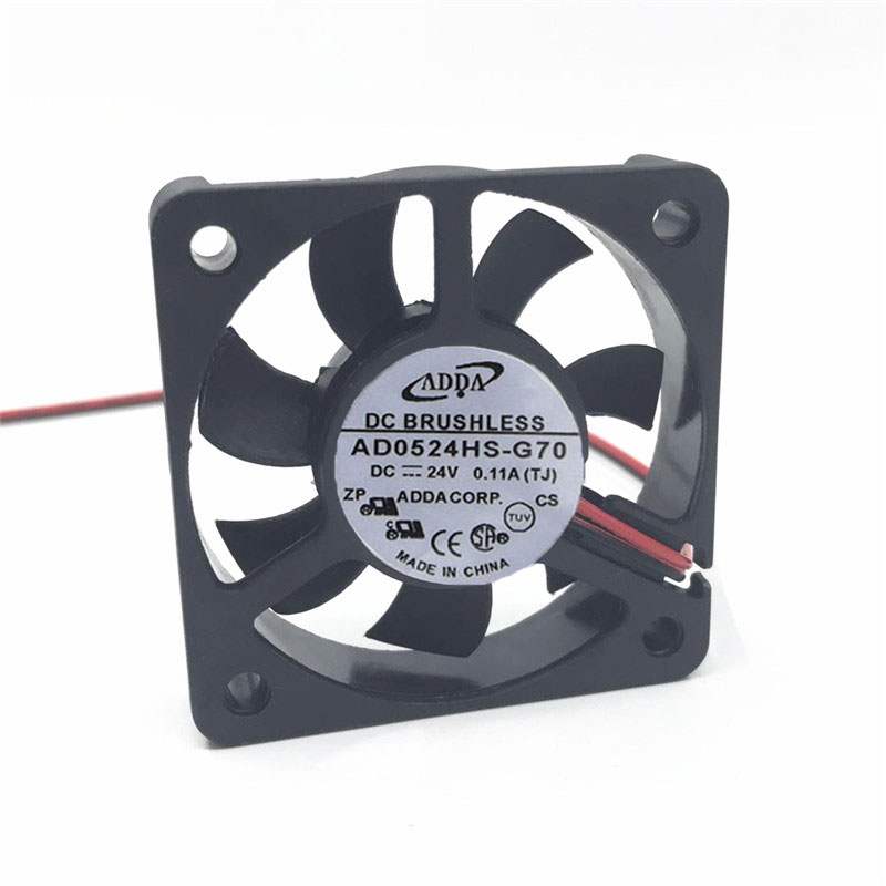 ADDA AD0524HS-G70 5010 5CM/厘米 24V 0.11A 2线 变频器散热风扇