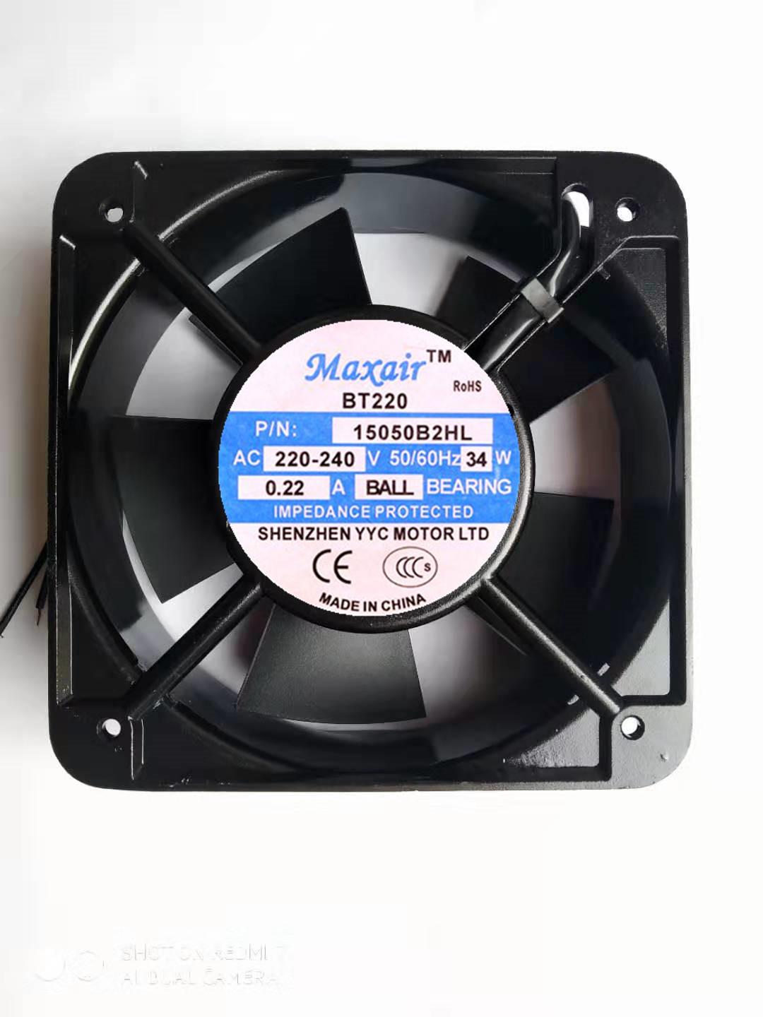 原装Maxair/BT 15050B2HL交流散热风扇 15050B2H 220V 滚珠