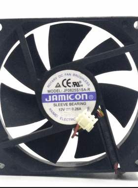 JF0825S1SA-R JF0825S1SAPR原装UPS静音风扇3线JAMICON 12V 0.26A