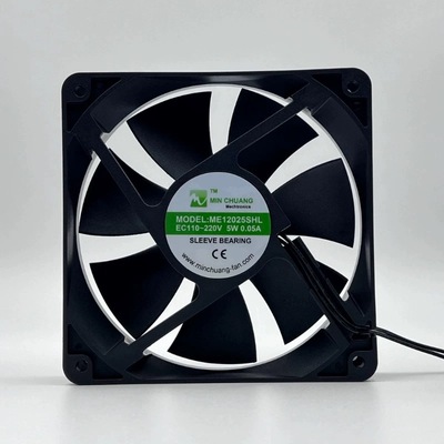 节能ME12025SHL轴流风机 0.05A 12CM EC110V~220V 机箱柜散热风扇