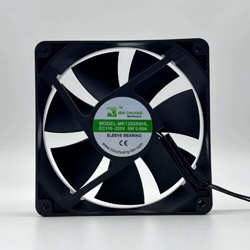 节能ME12025SHL轴流风机 0.05A 12CM EC110V~220V 机箱柜散热风扇