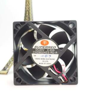 全新原装千红SUPERRED CHD6024ES-RD-R 6020 6CM 24V机箱散热风扇