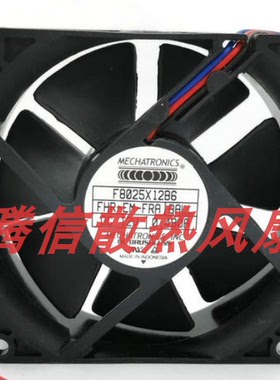 原装美机电F8025X12B6 8025 12V 0.48A散热风扇8CM  HZDO