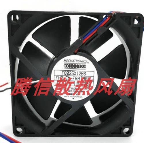 原装美机电F8025X12B6 8025 12V 0.48A散热风扇8CM  HZDO