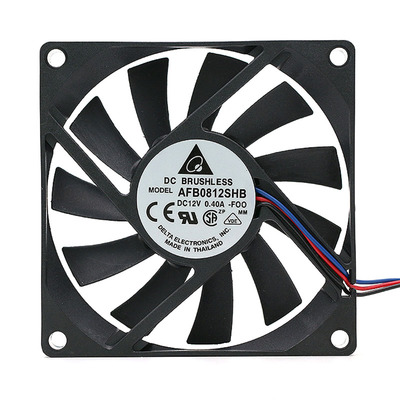 DELTA台达 AFB0812SHB 8CM 8015 12V 0.4A 超薄大风 散热风扇