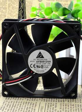 DELTA台达 9CM 12V 0.60A 2 3线 AFB0912VH-F00/R00 测速报警风扇