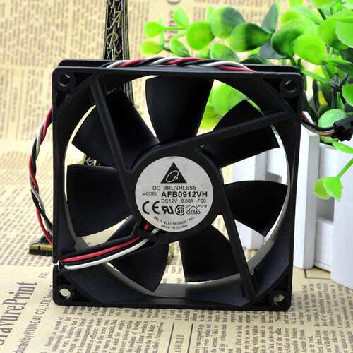 DELTA台达 9CM 12V 0.60A 2 3线 AFB0912VH-F00/R00 测速报警风扇