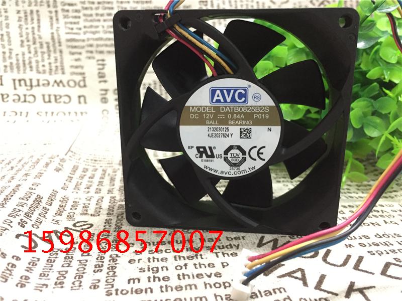 AVC 8025 8cm 12V 0.84A 4线PWM温控DATB0825B2S大风量暴力风扇