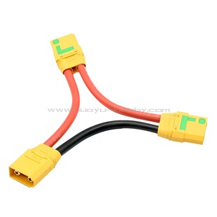 XT90-S 防打火插头电池串联线 2母1公Y线 增加电压不改变容量