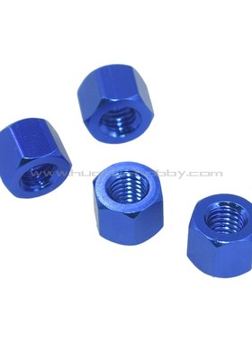 赛速SST配件09105B 车轮螺母M5x10蓝色4个1套 遥控模型车越野大脚
